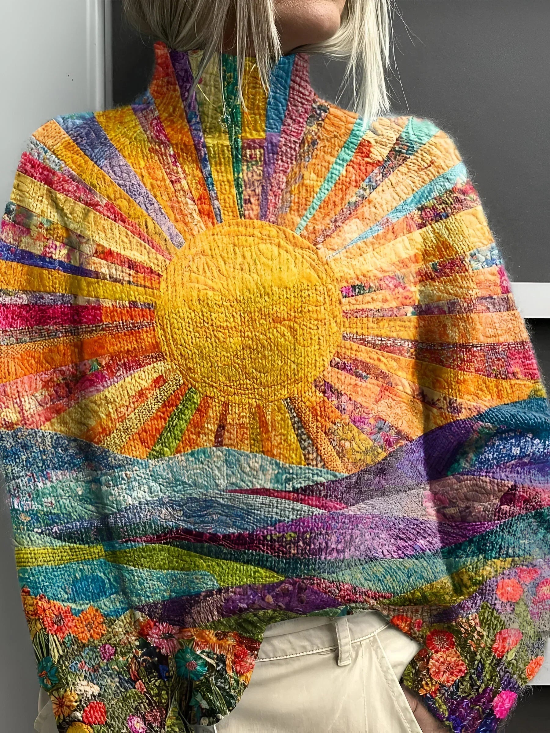 Simone - Vibrant Turtleneck Sweater
